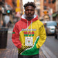 Personalized Happy Burkina Faso Hoodie Independence Day - Bogolan Pattern - African Pride