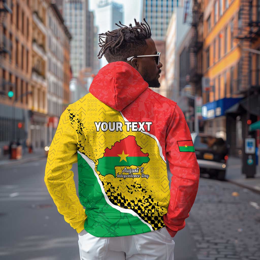 Personalized Happy Burkina Faso Hoodie Independence Day - Bogolan Pattern - African Pride