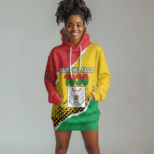 Personalized Happy Burkina Faso Hoodie Dress Independence Day - Bogolan Pattern - African Pride