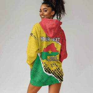 Personalized Happy Burkina Faso Hoodie Dress Independence Day - Bogolan Pattern - African Pride