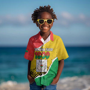 Personalized Happy Burkina Faso Kid Hawaiian Shirt Independence Day - Bogolan Pattern - African Pride