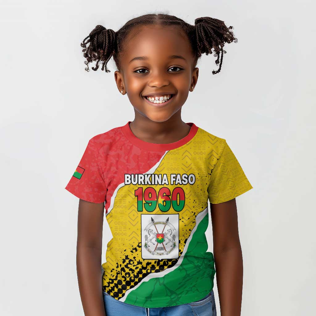 Personalized Happy Burkina Faso Kid T shirt Independence Day - Bogolan Pattern - African Pride