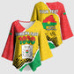 Personalized Burkina Faso Independence Day Kimono Sleeve Blouse Coat Of Arms - Grunge Style