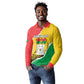 Personalized Happy Burkina Faso Long Sleeve Polo Shirt Independence Day - Bogolan Pattern - African Pride
