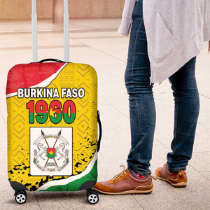Happy Burkina Faso Luggage Cover Independence Day - Bogolan Pattern - African Pride