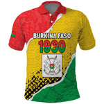 Personalized Happy Burkina Faso Polo Shirt Independence Day - Bogolan Pattern - African Pride