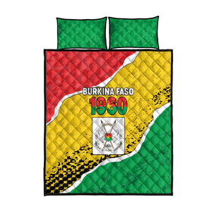 Happy Burkina Faso Quilt Bed Set Independence Day - Bogolan Pattern - African Pride