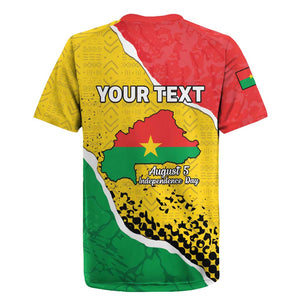 Personalized Happy Burkina Faso Rugby Jersey Independence Day - Bogolan Pattern - African Pride
