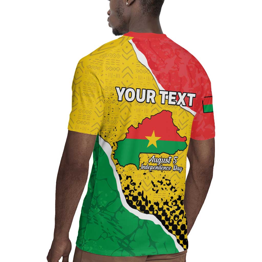 Personalized Happy Burkina Faso Rugby Jersey Independence Day - Bogolan Pattern - African Pride