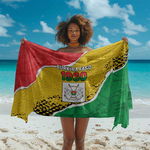 Happy Burkina Faso Sarong Independence Day - Bogolan Pattern - African Pride