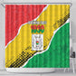 Happy Burkina Faso Shower Curtain Independence Day - Bogolan Pattern - African Pride
