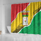 Happy Burkina Faso Shower Curtain Independence Day - Bogolan Pattern - African Pride