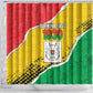 Happy Burkina Faso Shower Curtain Independence Day - Bogolan Pattern - African Pride