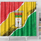 Happy Burkina Faso Shower Curtain Independence Day - Bogolan Pattern - African Pride