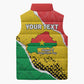 Personalized Burkina Faso Independence Day Sleeveless Puffer Jacket Coat Of Arms - Grunge Style