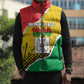 Personalized Burkina Faso Independence Day Sleeveless Puffer Jacket Coat Of Arms - Grunge Style