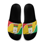 Burkina Faso Independence Day Slide Sandals Coat Of Arms - Grunge Style