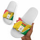 Burkina Faso Independence Day Slide Sandals Coat Of Arms - Grunge Style