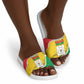 Burkina Faso Independence Day Slide Sandals Coat Of Arms - Grunge Style