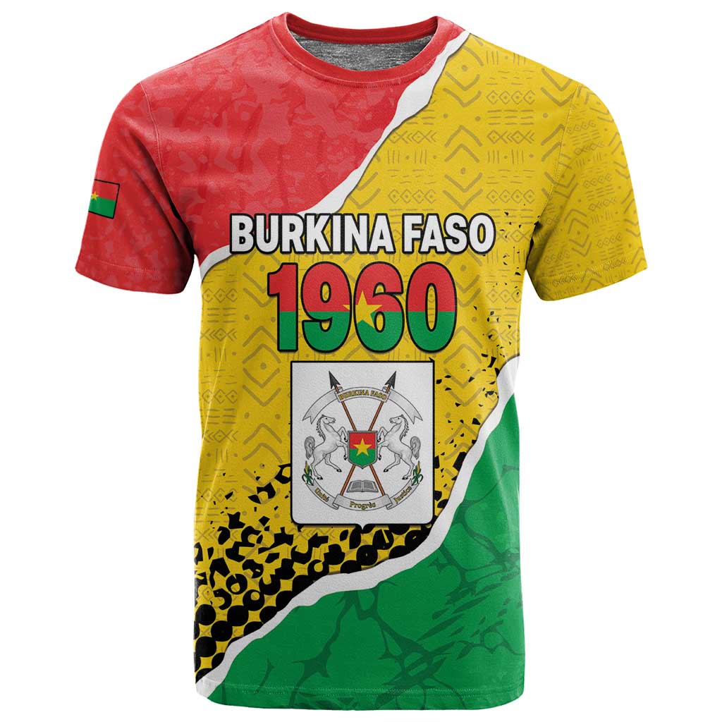 Personalized Happy Burkina Faso T shirt Independence Day - Bogolan Pattern - African Pride