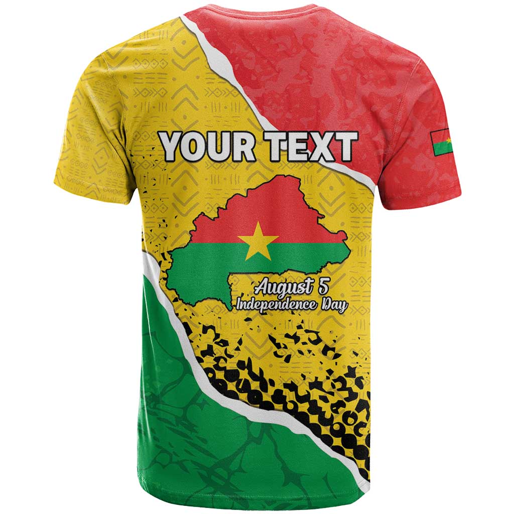 Personalized Happy Burkina Faso T shirt Independence Day - Bogolan Pattern - African Pride