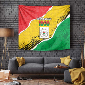 Happy Burkina Faso Tapestry Independence Day - Bogolan Pattern - African Pride