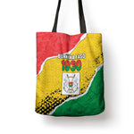 Burkina Faso Independence Day Tote Bag Coat Of Arms - Grunge Style