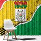 Happy Burkina Faso Window Curtain Independence Day - Bogolan Pattern - African Pride