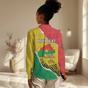 Personalized Happy Burkina Faso Women Casual Shirt Independence Day - Bogolan Pattern - African Pride