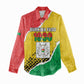 Personalized Happy Burkina Faso Women Casual Shirt Independence Day - Bogolan Pattern - African Pride