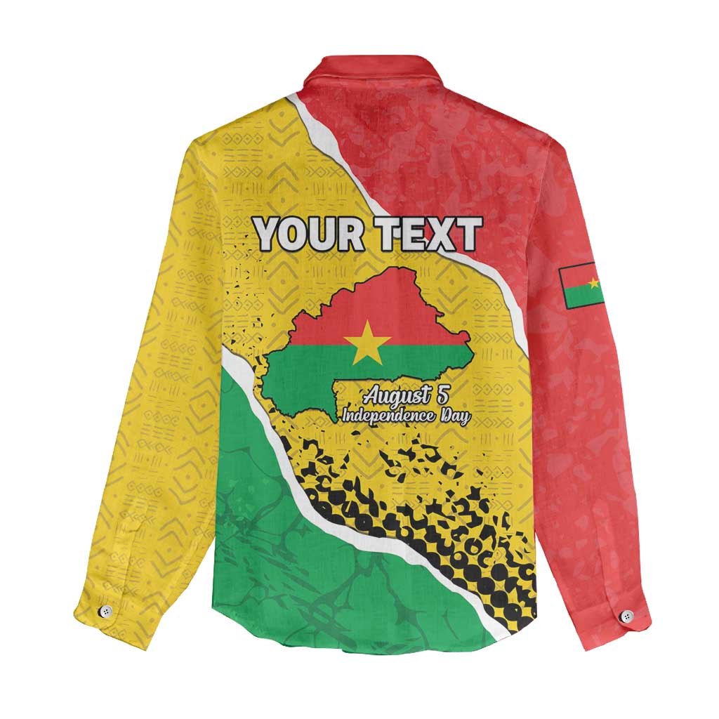 Personalized Happy Burkina Faso Women Casual Shirt Independence Day - Bogolan Pattern - African Pride