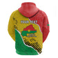 Personalized Happy Burkina Faso Zip Hoodie Independence Day - Bogolan Pattern - African Pride