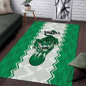 Afro Basketball Nigeria Area Rug Go Champions DTigers - African Pride