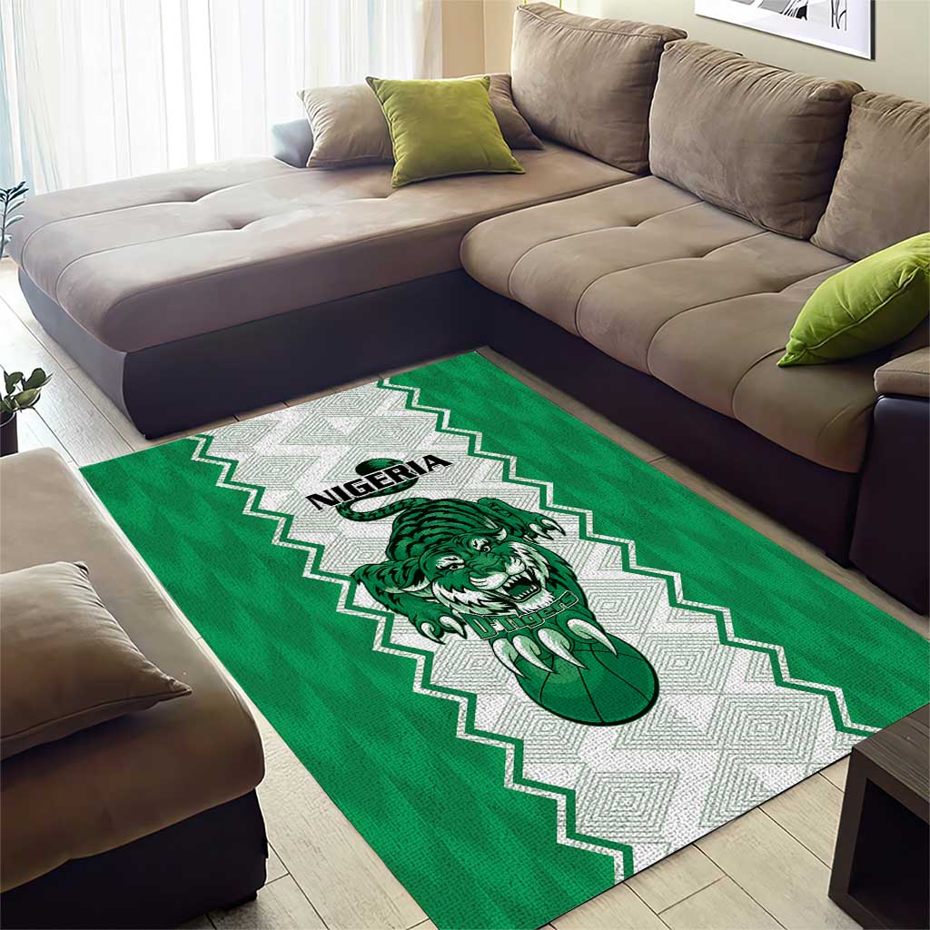 Afro Basketball Nigeria Area Rug Go Champions DTigers - African Pride