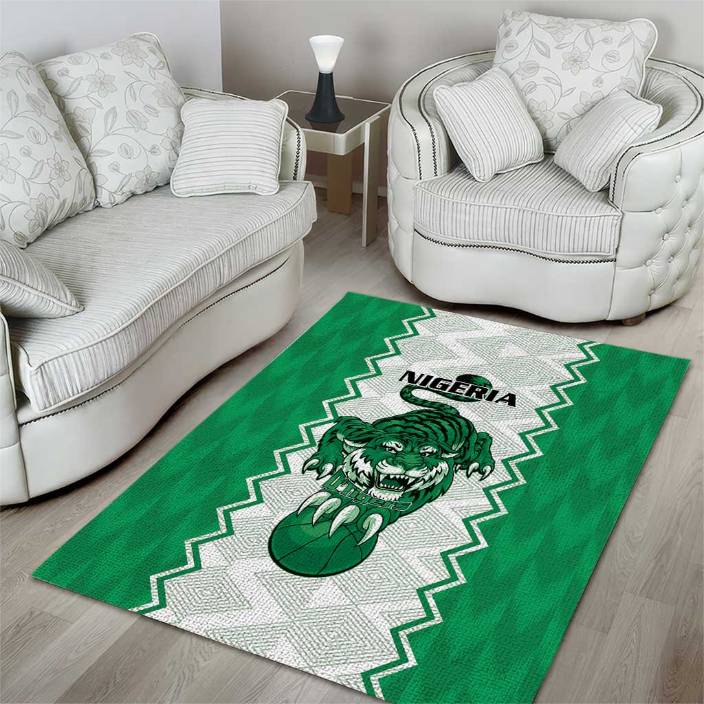 Afro Basketball Nigeria Area Rug Go Champions DTigers - African Pride