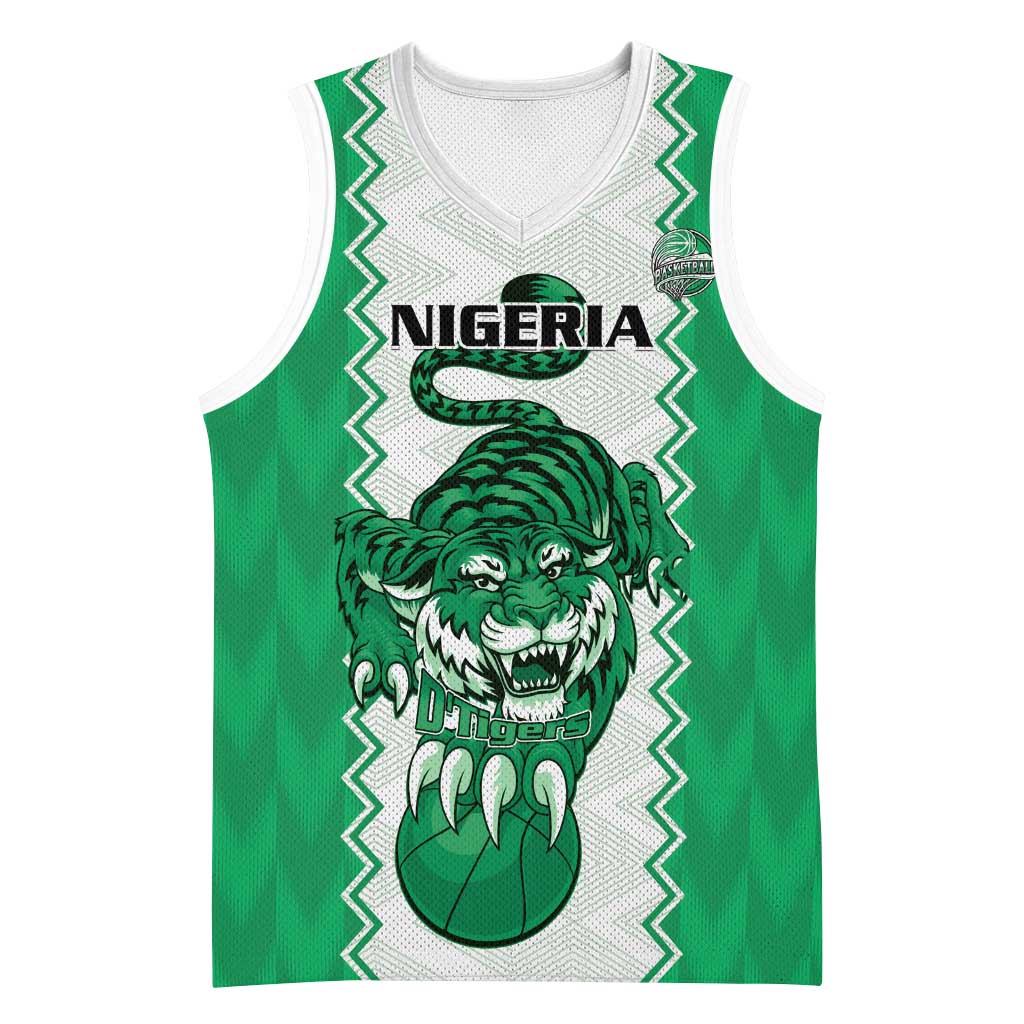 Afro Basketball Custom Nigeria Basketball Jersey Go Champions DTigers - African Pride