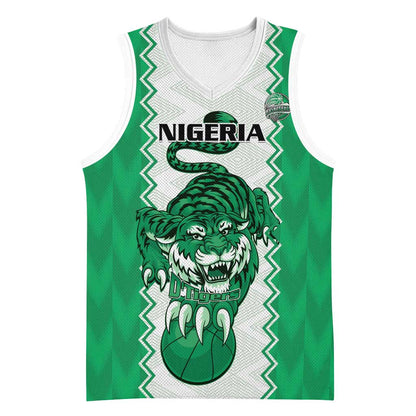 Afro Basketball Custom Nigeria Basketball Jersey Go Champions DTigers - African Pride