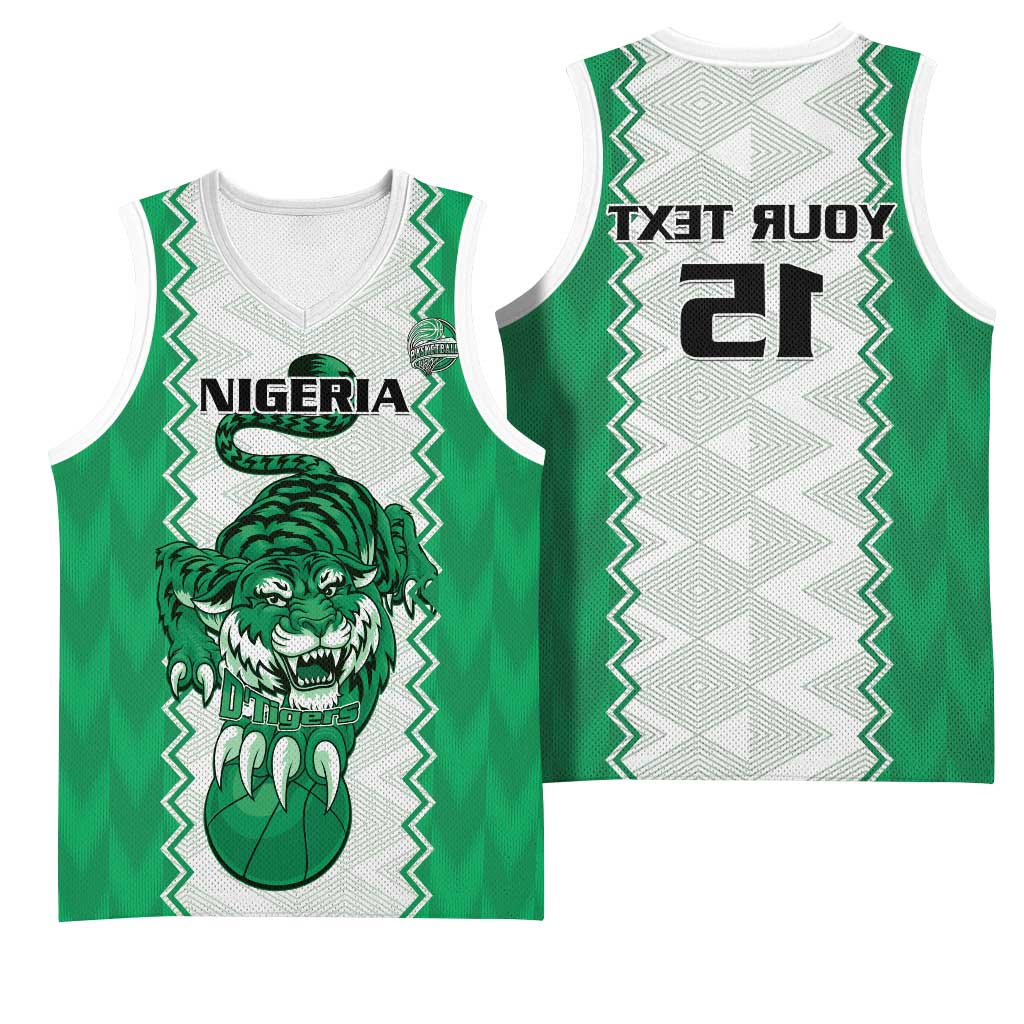 Afro Basketball Custom Nigeria Basketball Jersey Go Champions DTigers - African Pride