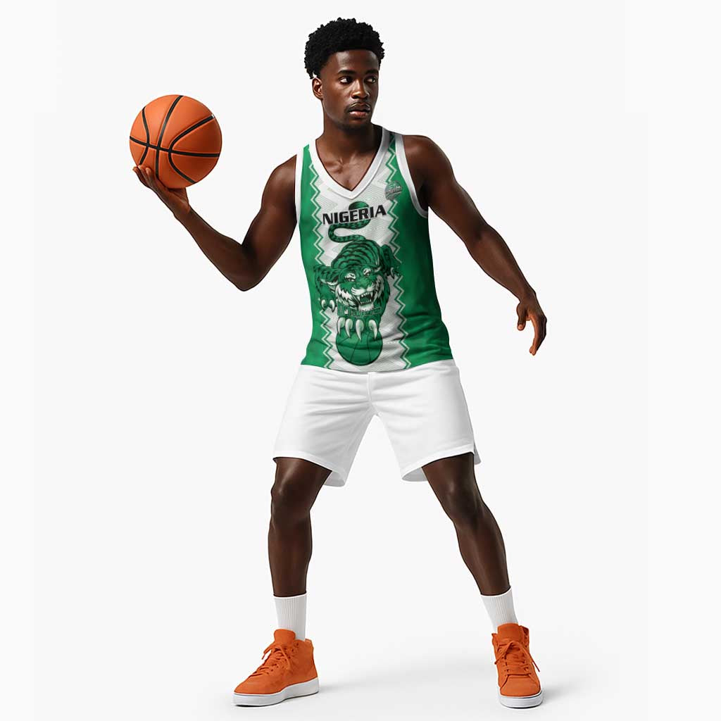 Afro Basketball Custom Nigeria Basketball Jersey Go Champions DTigers - African Pride
