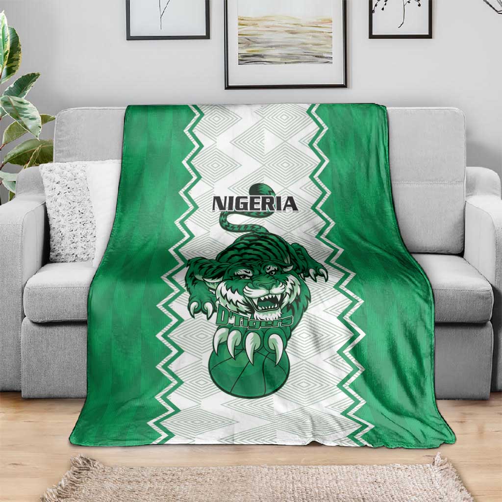Afro Basketball Nigeria Blanket Go Champions DTigers - African Pride