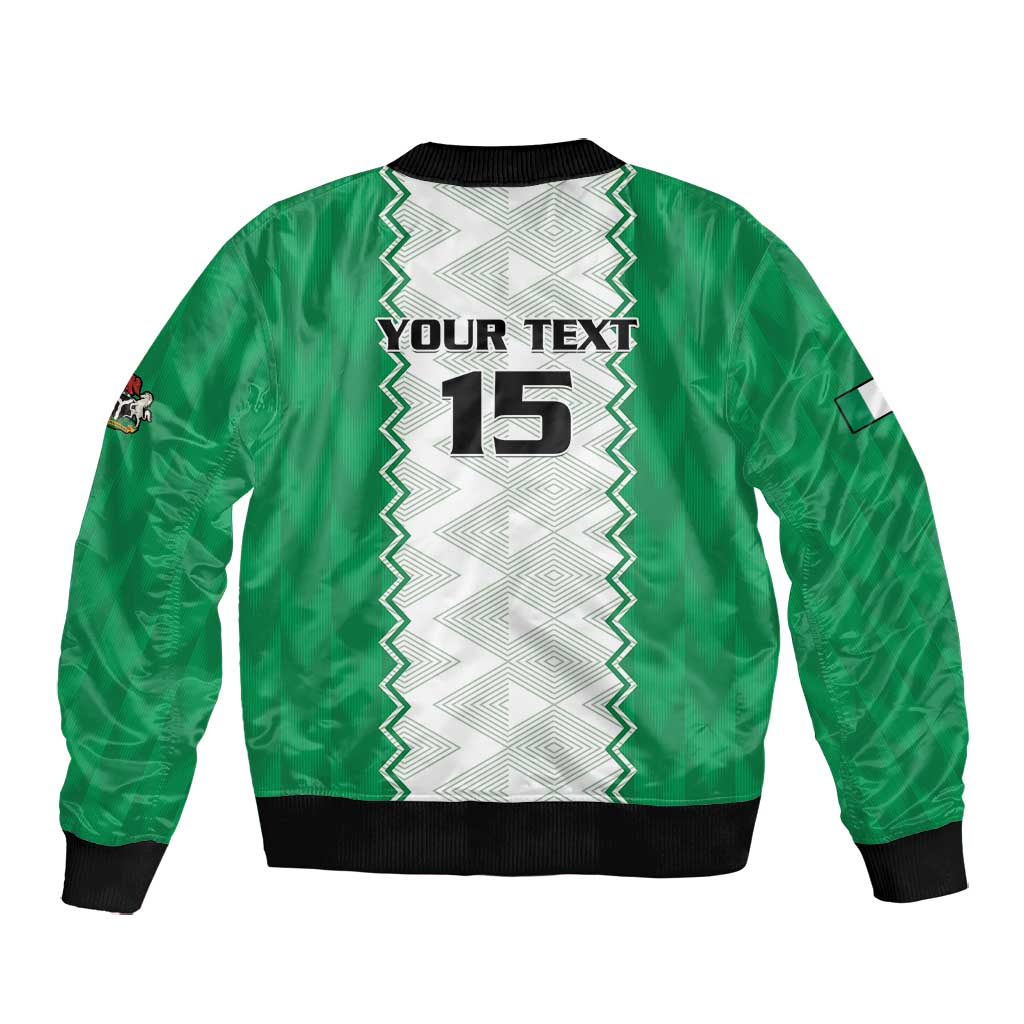 Afro Basketball Custom Nigeria Bomber Jacket Go Champions DTigers - African Pride