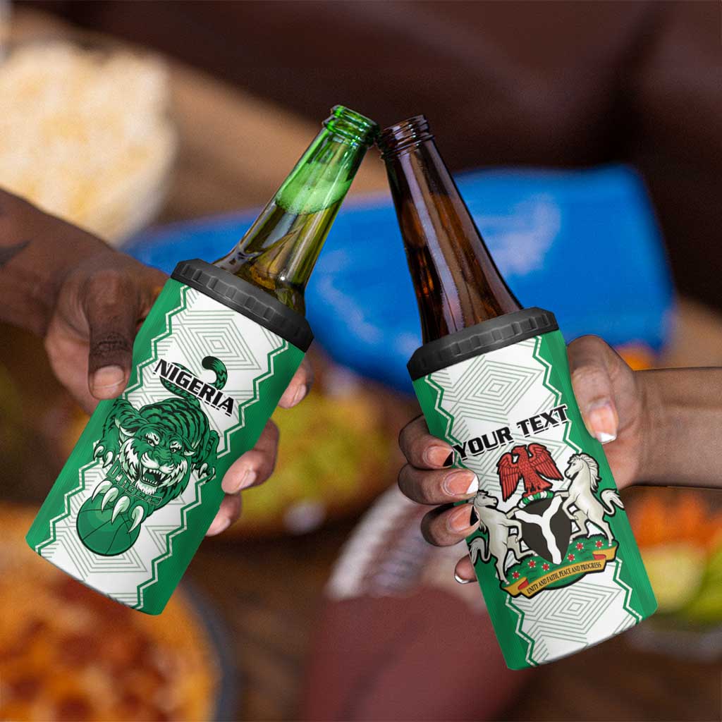 Afro Basketball Custom Nigeria 4 in 1 Can Cooler Tumbler Go Champions DTigers - African Pride