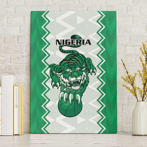 Afro Basketball Nigeria Canvas Wall Art Go Champions DTigers - African Pride