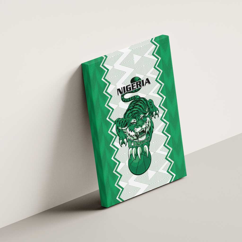 Afro Basketball Nigeria Canvas Wall Art Go Champions DTigers - African Pride