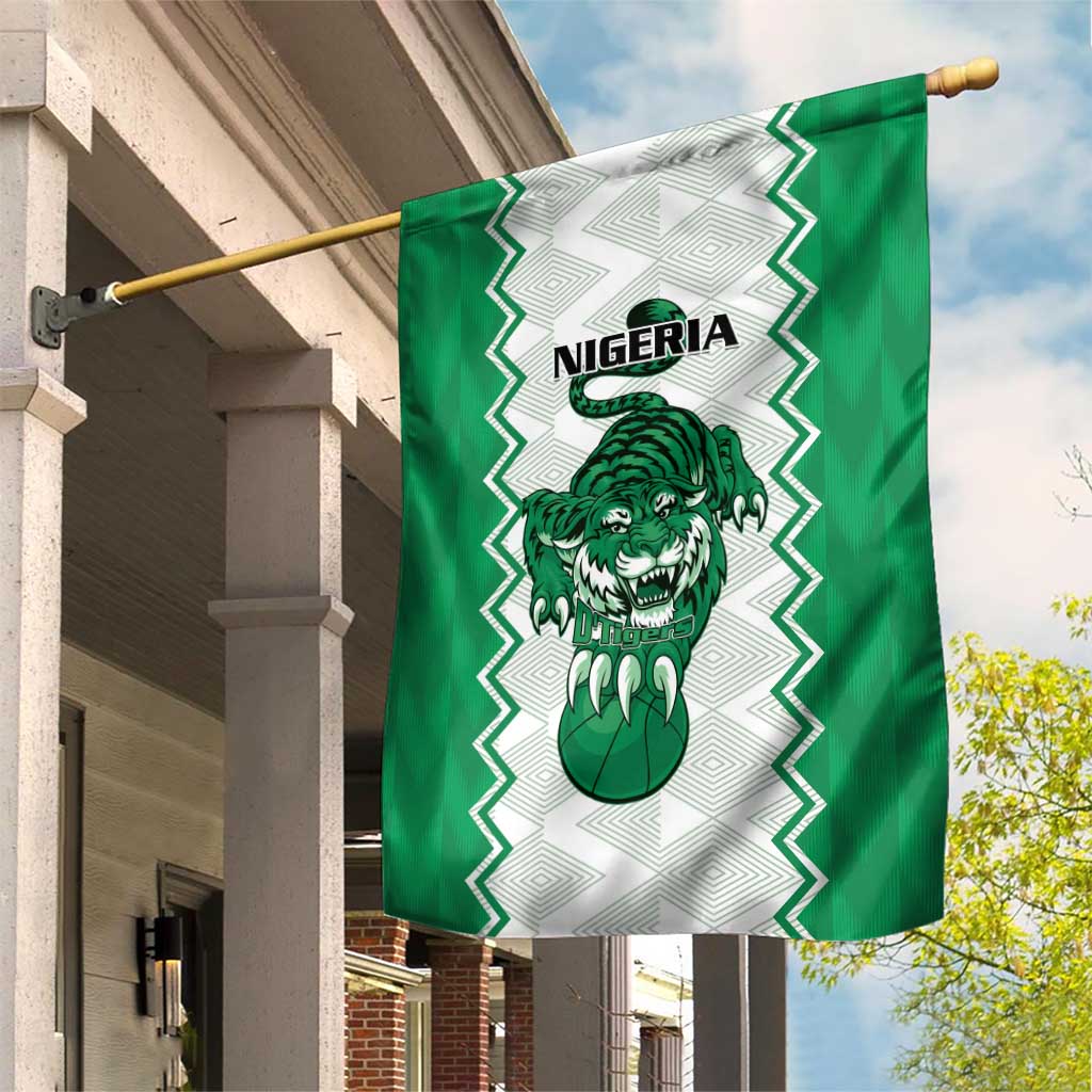 Afro Basketball Nigeria Garden Flag Go Champions DTigers - African Pride