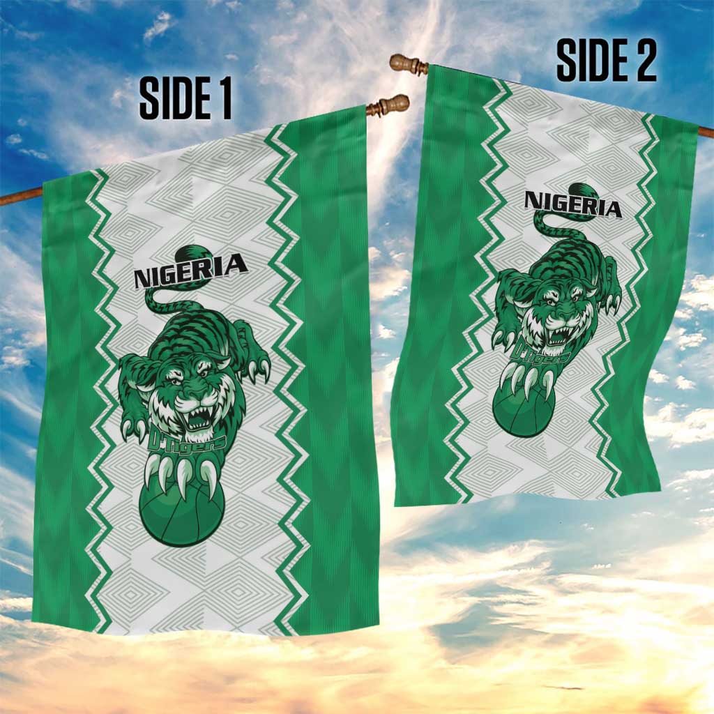 Afro Basketball Nigeria Garden Flag Go Champions DTigers - African Pride