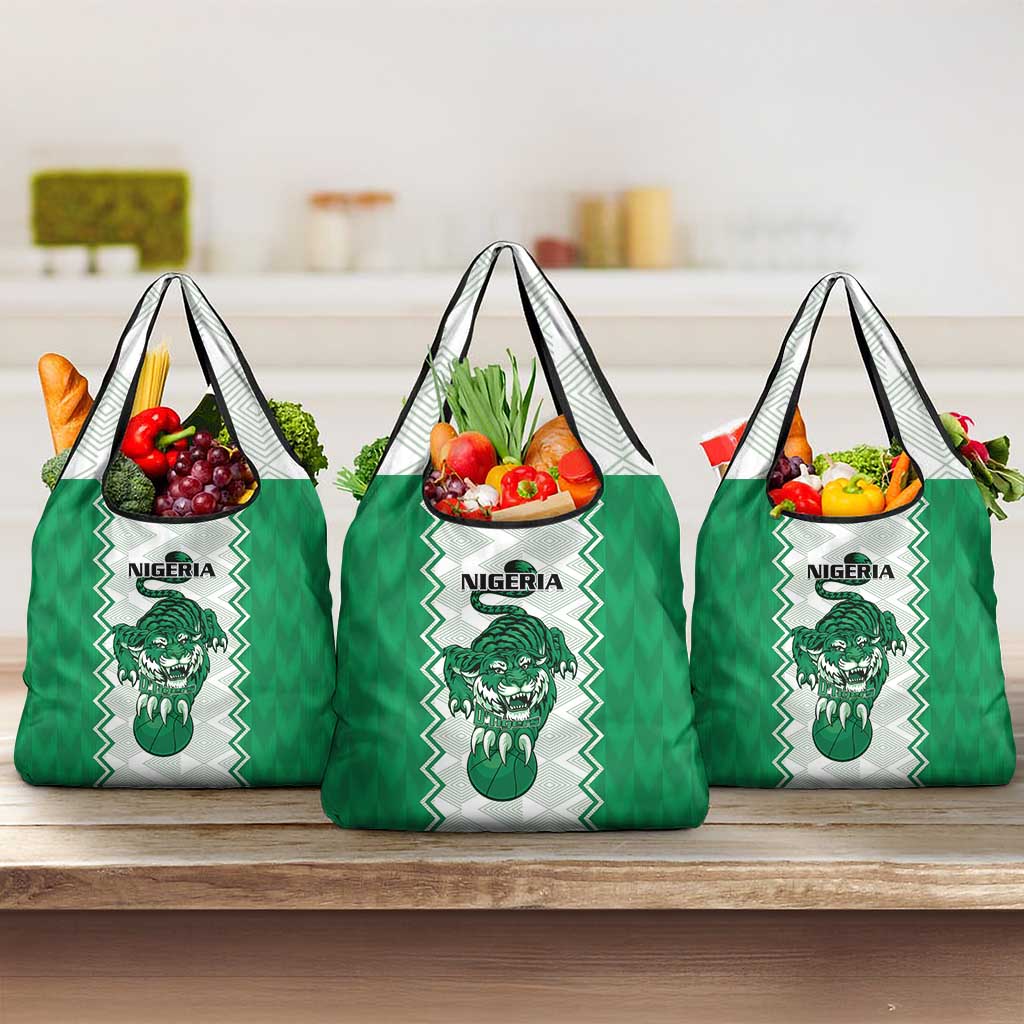 Afro Basketball Nigeria Grocery Bag Go Champions DTigers - African Pride