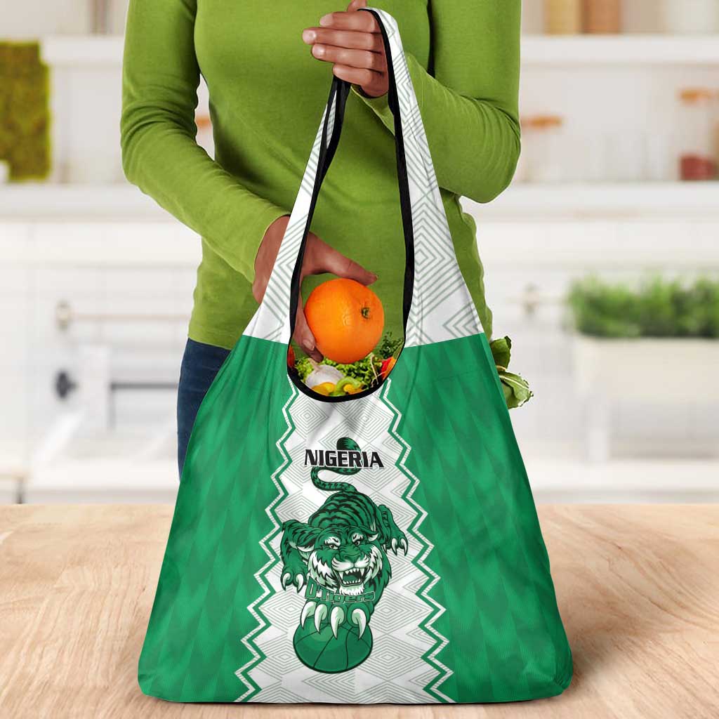 Afro Basketball Nigeria Grocery Bag Go Champions DTigers - African Pride