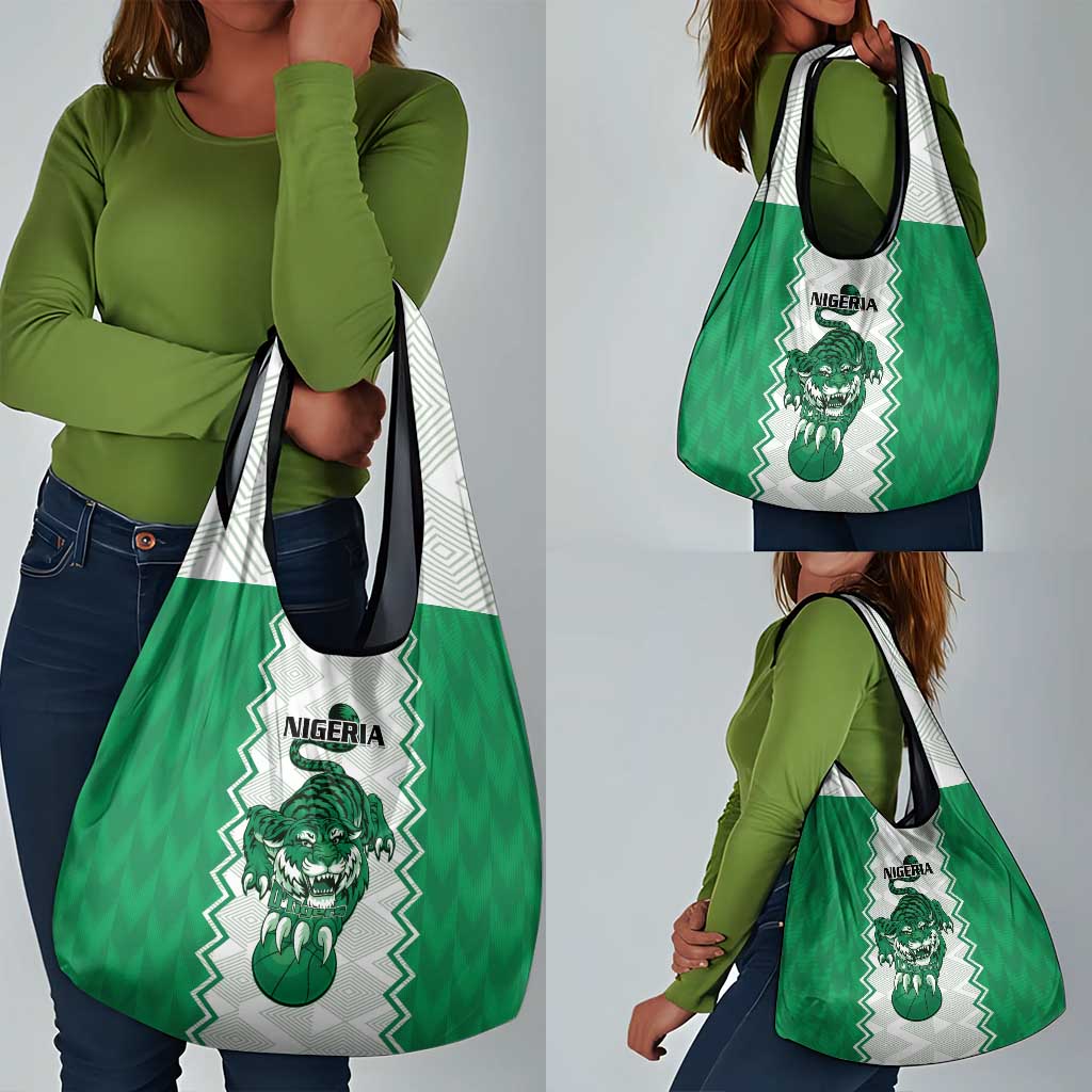 Afro Basketball Nigeria Grocery Bag Go Champions DTigers - African Pride