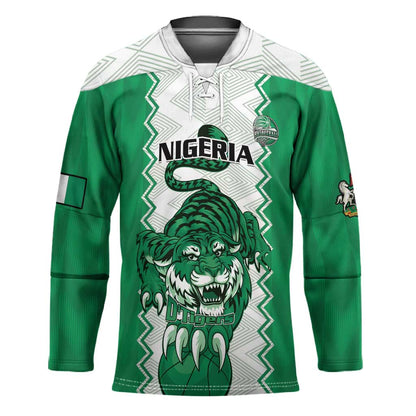 Nigeria Basketball Custom Hockey Jersey Go DTigers